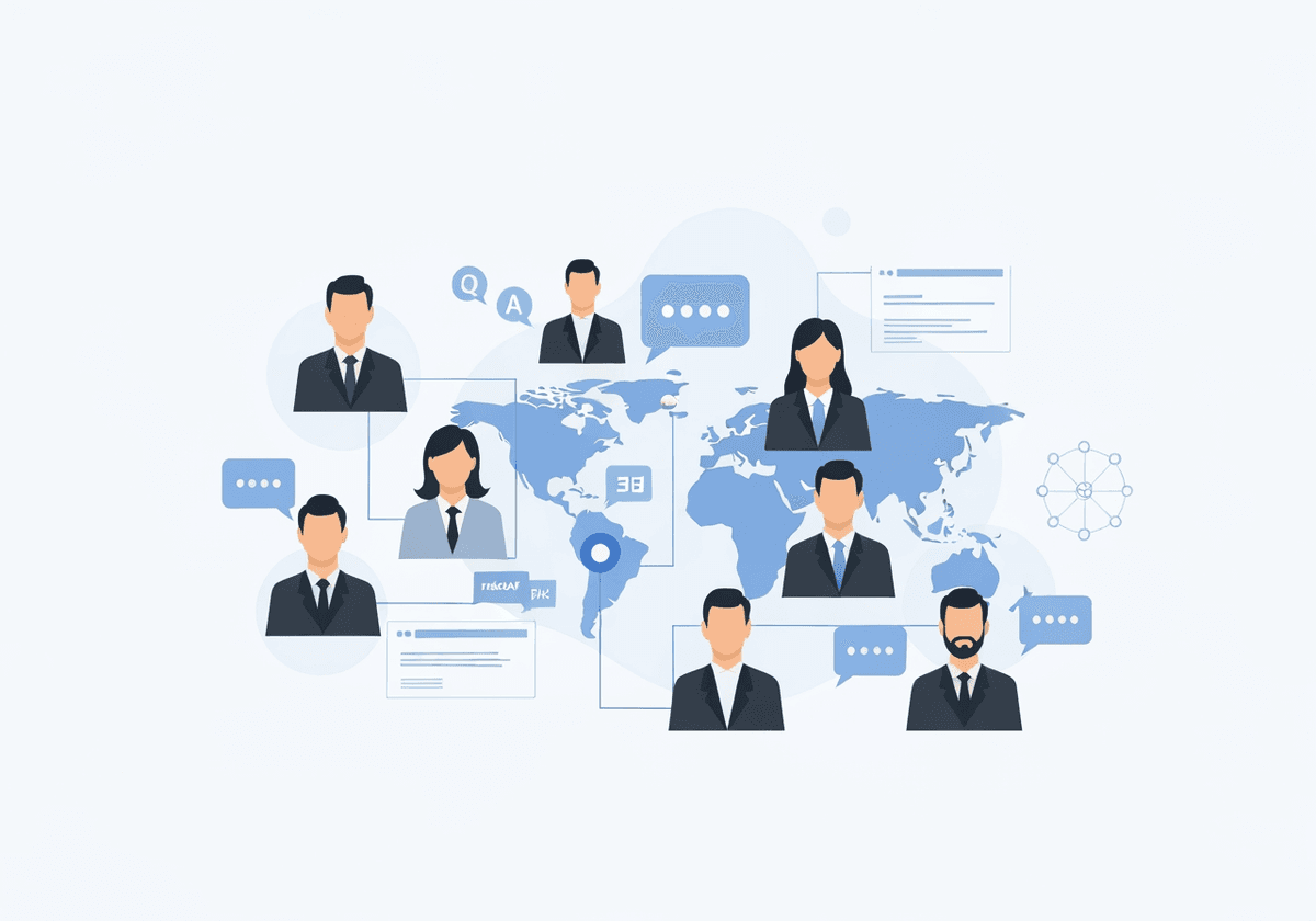 Global interpreter network connecting diverse professionals through digital collaboration